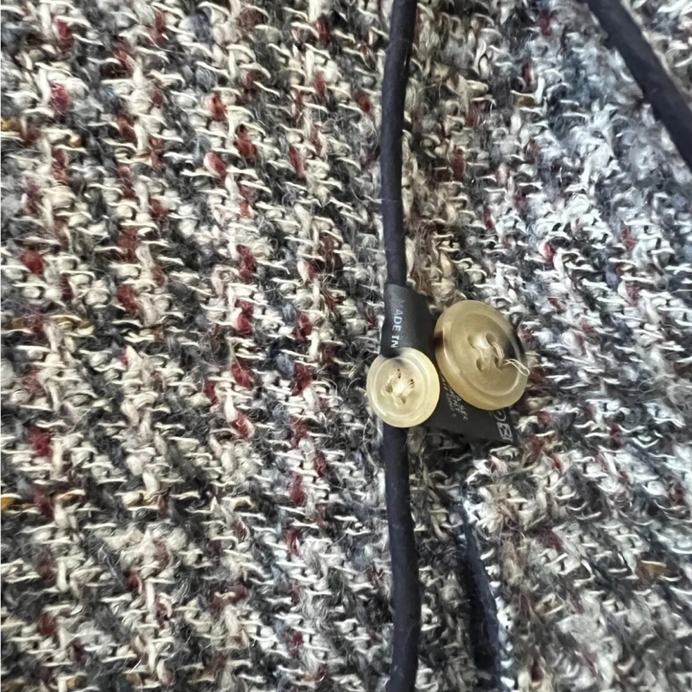Isabel Marant Gray Black Tweed Double-Breasted Blazer - Picture 10 of 11
